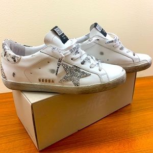 Golden Goose Superstar (glitter/python) — like NEW! Size EU 38